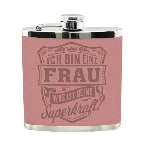 Echter Kerl Flachmann Frau 
