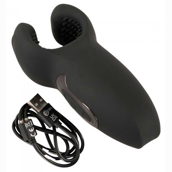 Masturbator mit massierenden Vibro-Flügeln 