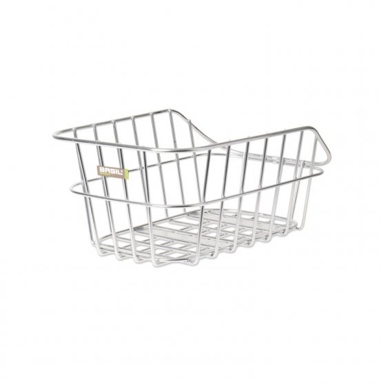 Hinterradkorb "Cento Aluminium" silber