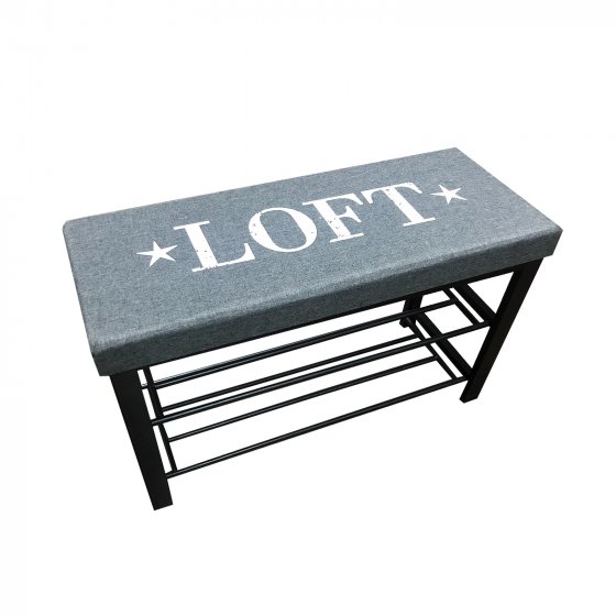 Schuhbank Mandy Loft Grau 