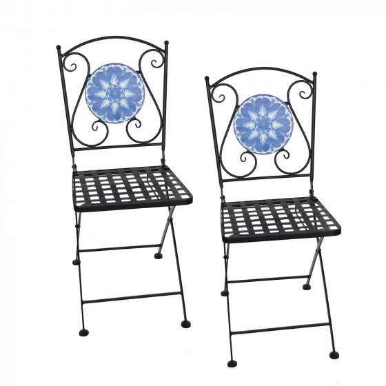 Gartenstühle 2 Stück Marocco Blau 