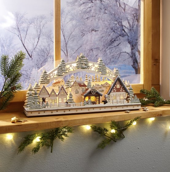 LED-Schwibbogen "Bäckerei" 