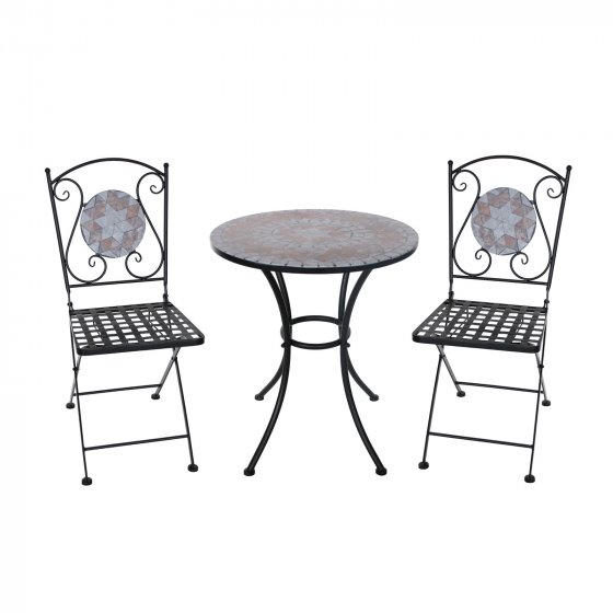 Tisch und 2 Stühle Marocco Braun 