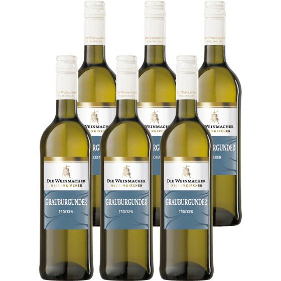 Die Weinmacher Grauburgunder frisch fruchtig trocken 750ml 6er Pack 