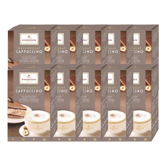 Niederegger Kaffeepulver Nuss Nougat Cappuccino 220g 10er Pack 