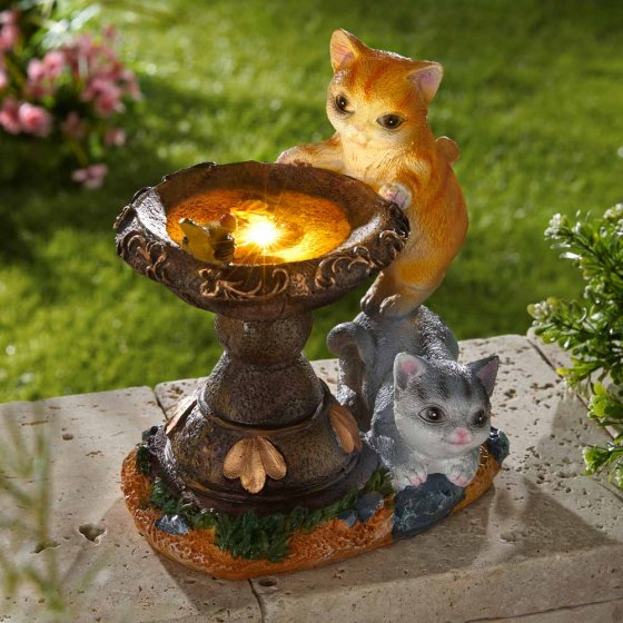 Solarleuchte "Katzenbrunnen"