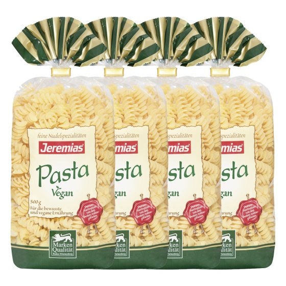 Jeremias Pasta Fusilli Nudeln aus Hartweizengriess 500g 4er Pack 