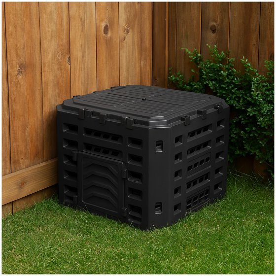 Garten Komposter aus robustem Kunststoff 