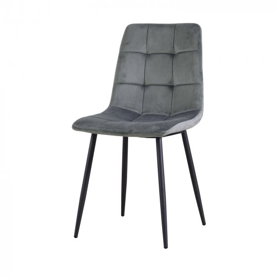 Stuhl Mesa Velvet Grau
