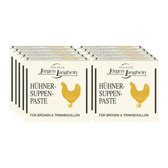 Jürgen Langbein Hühner Suppen Paste mit Hühnerfleisch 50g 10er Pack 