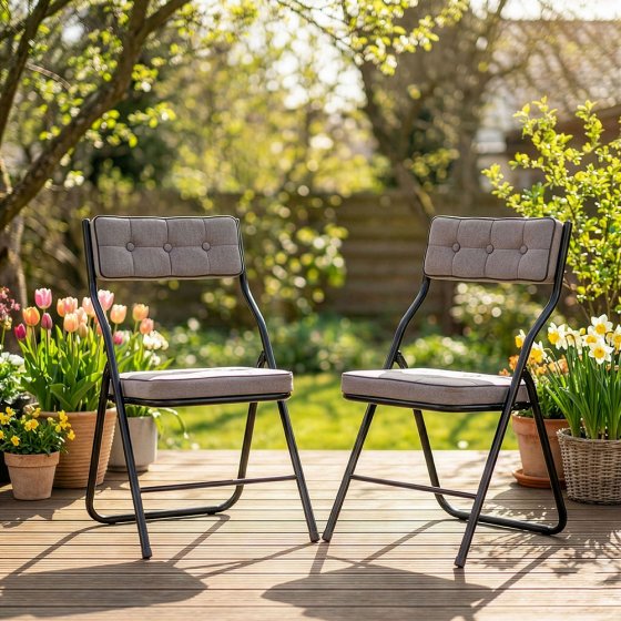 Klappbarer Komfort-Stuhl im 2er-Pack 
