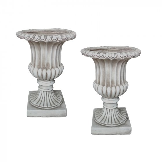 Pflanzkübel Athene Antik Hellgrau 2er-Set 