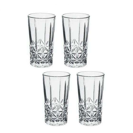 Tringläser-Set 260 ml, 4 Stück geschliffen