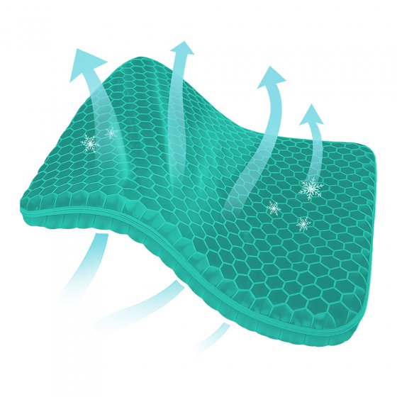 Sitzkissen mit Wabenstruktur