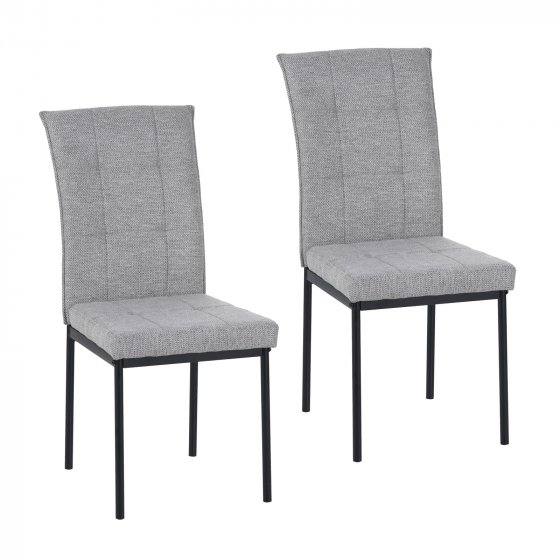 Stuhl Matthew Hellgrau 2er-Set 