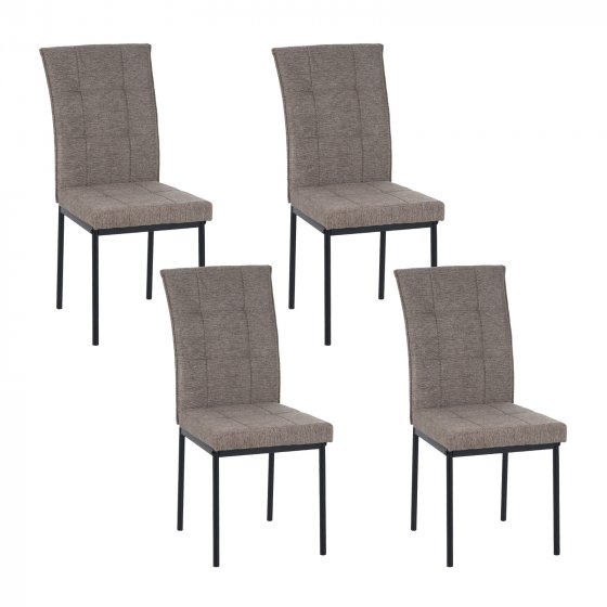 Stuhl Matthew Hellbraun 4er-Set 