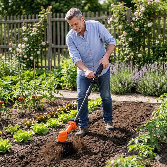 2in1-Akku-Bodenfräse 