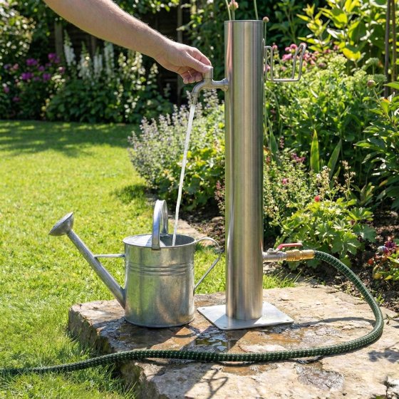 Edelstahl-Wasserzapfsäule 