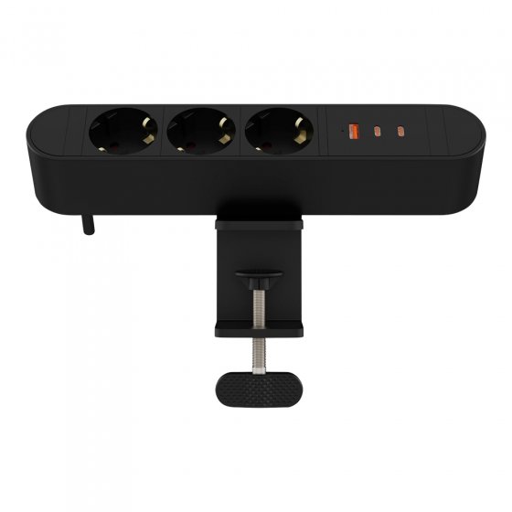 3-Fach Steckdosenleiste mit Halterung 