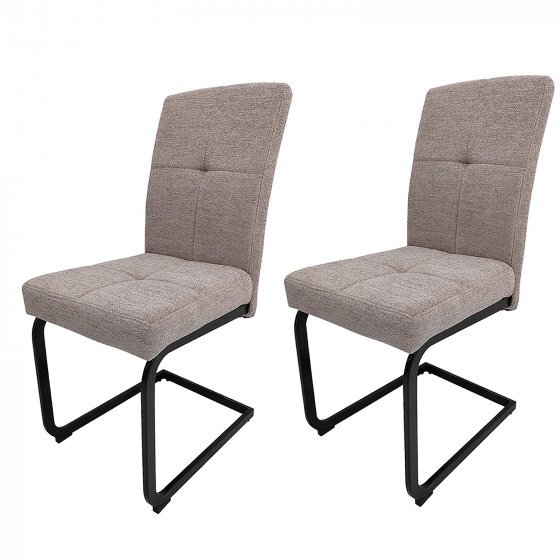 Schwingstuhl 2er Set Kinsey Braun 