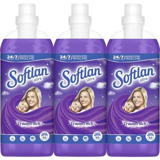 Softlan Ultra Traumfrisch feiner Duft für 45 Waschladungen 1L 3er Pack 