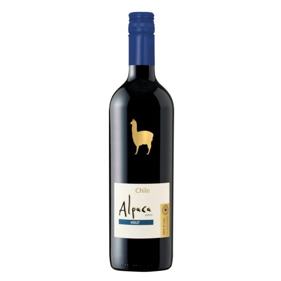 Alpaca Merlot Rotwein mit frischen Brombeeraromen und Pflaumen 750ml 