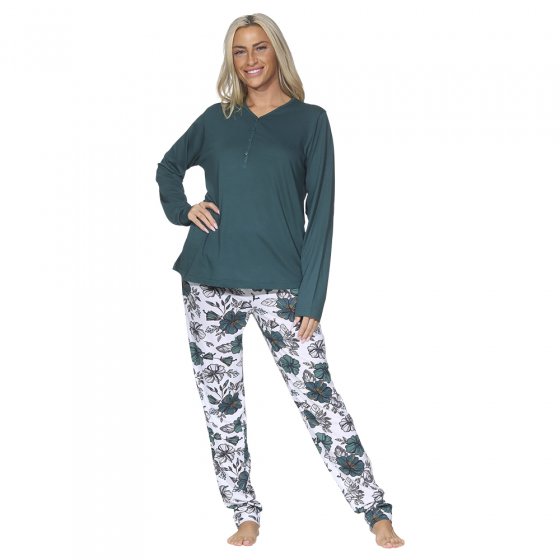 Damen-Pyjama 48/50 | Grün