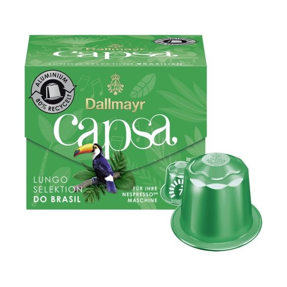 Dallmayr Capsa Lungo Selektion d Oro Brasil Röstkaffee 10 Kapseln 56g 