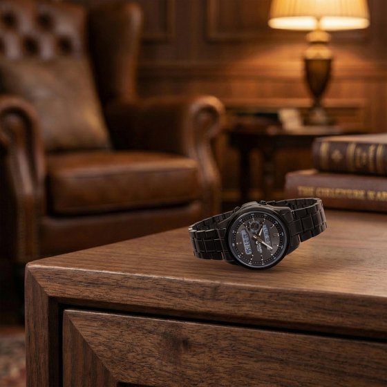 Multifunktions-Chronograph Schwarz