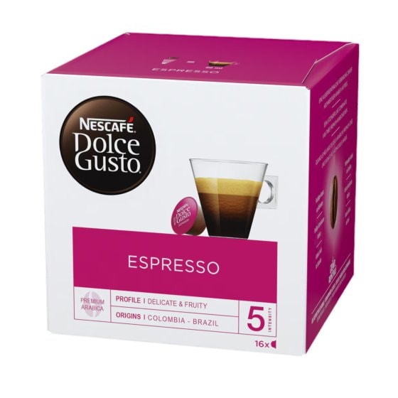 Nescafe Dolce Gusto Espresso Kaffee 16 Aromaversiegelte Kapseln 190g 