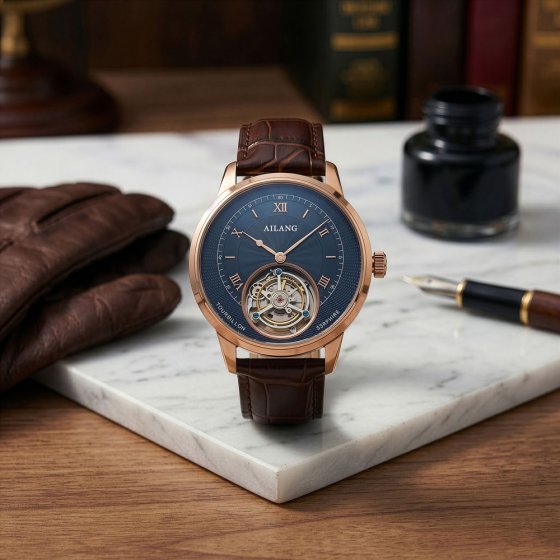 Tourbillon Uhr Gold 