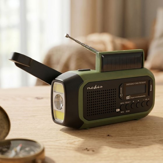 DAB+-Kurbel-und Solarradio 