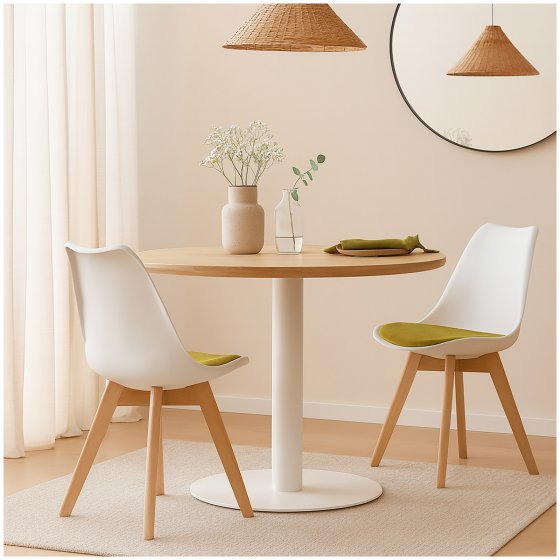 2er Set Stühle Atlanta Skandinavisches Design trifft modernen Komfort 