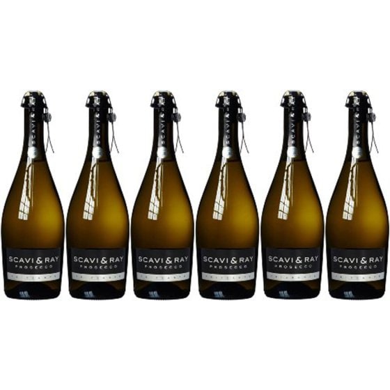 Scavi und Ray Prosecco Frizzante DOC fruchtig trocken 750ml 6er Pack 