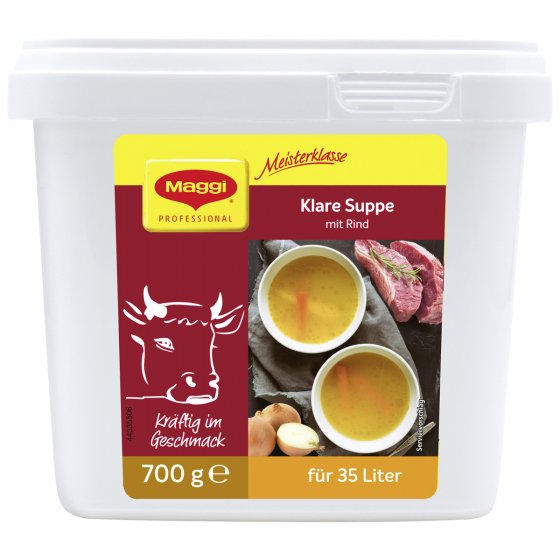 Maggi Meisterklasse Klare Rindfleischsuppe Großpackung für Gastro 700g 