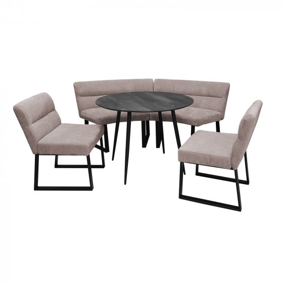 Sitzgruppe Liron Tisch, 2 Bänke und 2 Stühle Cappurro
