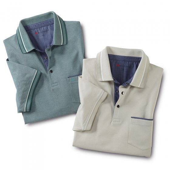 Poloshirt mit Kontrasten 