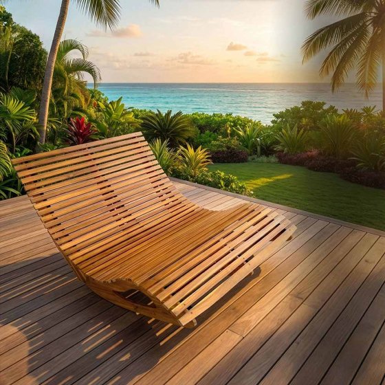 Doppelschwungliege Akazie 