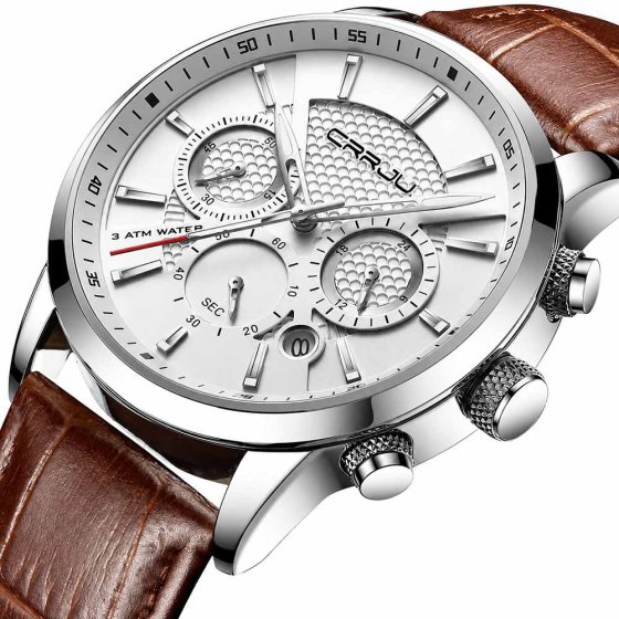 Herrenuhr mit sportiven Ziffernblatt 