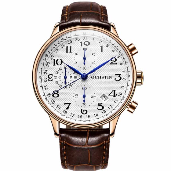 Herrenchronograph mit Lederband 