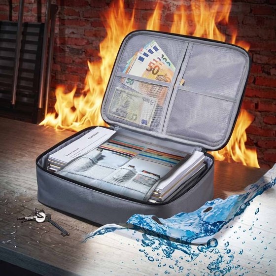 Feuer- und wassergeschützte Dokumententasche 
