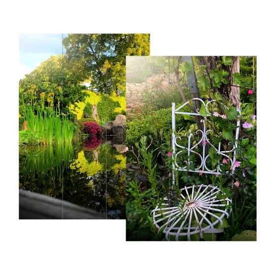Paravent Garten