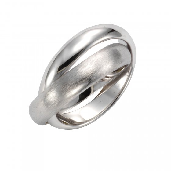 Ring 925 Sterling Silber zweireihig 