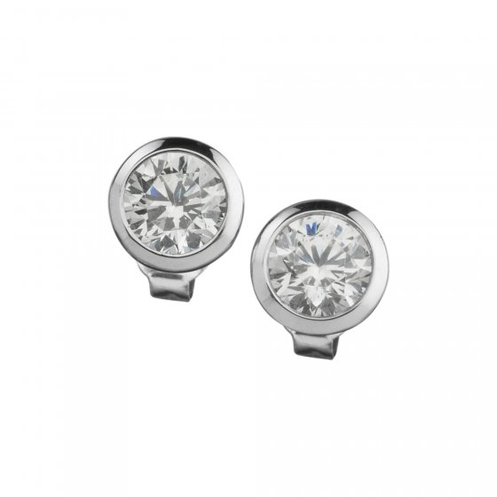 Ohrstecker Silber 925 Zirkonia weiß 