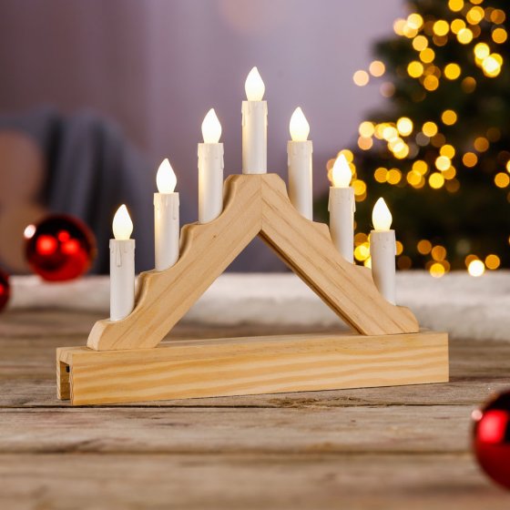 Mini-Lichterbogen mit LED Kerzen 
