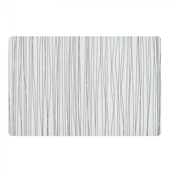 Platzmatte 1 Stück Metallic Weiß 