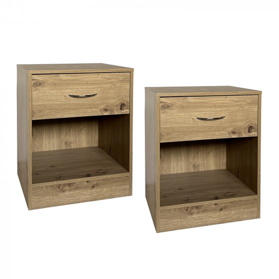 Nachtschrank 2er Set Thekla Artisaneiche
