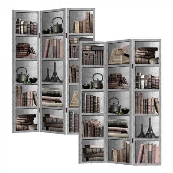 Paravent Bücherregal