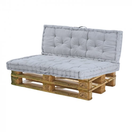 Sitzkissen Set Grau Palettenkissen