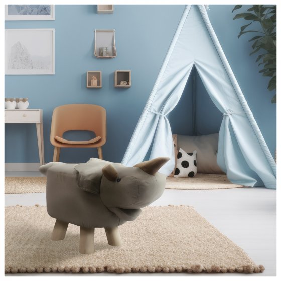 Hocker für Kinder Tiermotiv Dino Triceratops